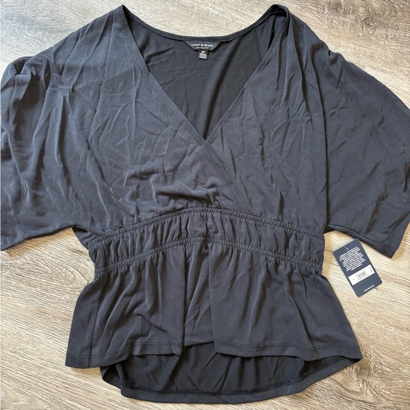 LUCKY BRAND Sandwash Banded Top Size Small NWT - Picture 5 of 6